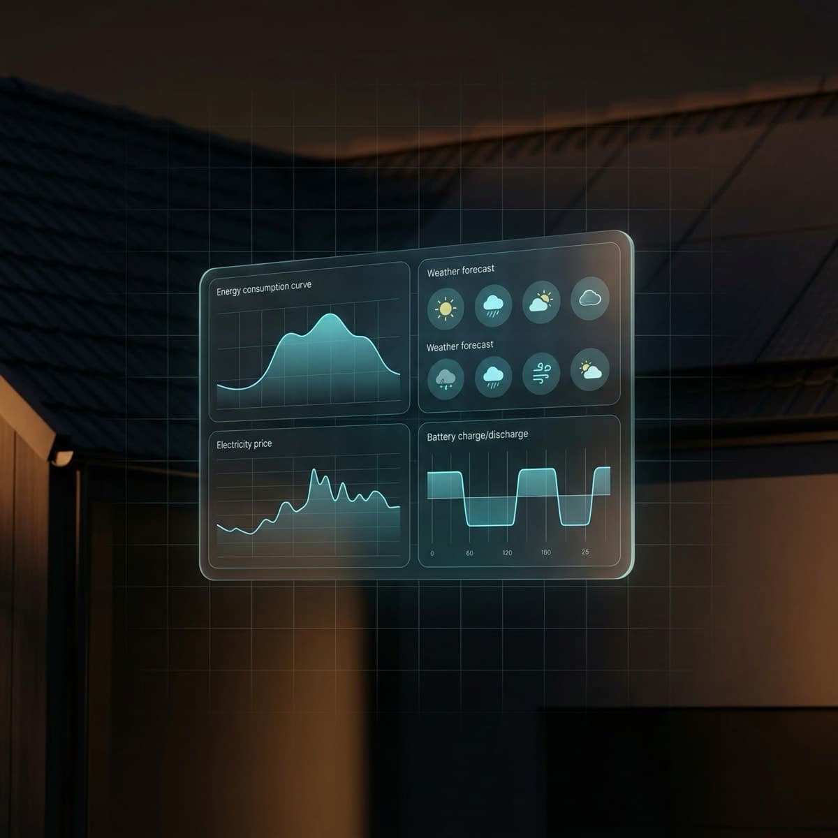 SparkGrid AI analyzing energy consumption, weather, and pricing data
